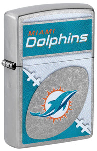 Miami Dolphins Football Chrome Zippo Lighter