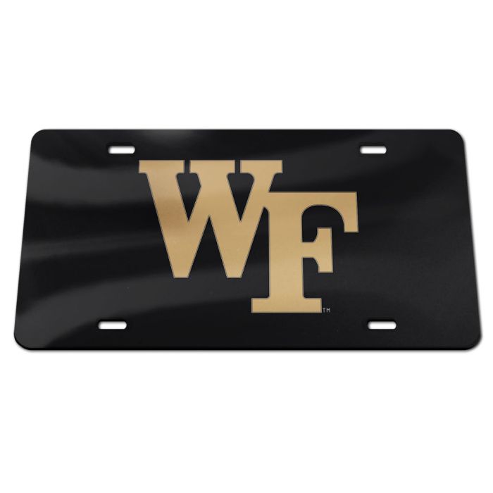 WAKE FOREST : ACRYLIC LICENSE PLATE