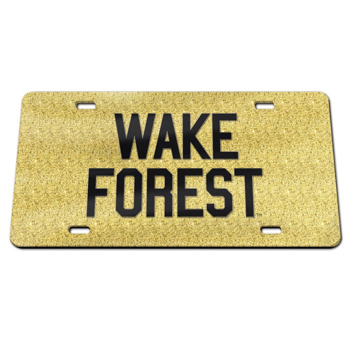 WAKE FOREST : ACRYLIC LICENSE PLATE