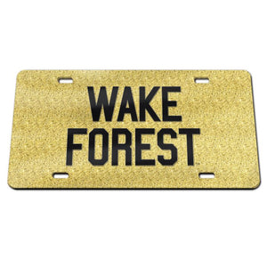 WAKE FOREST : ACRYLIC LICENSE PLATE