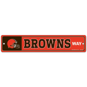 Cleveland Browns Way Street / Zone Sign