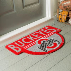 Ohio State Buckeyes Shape Coir Mats