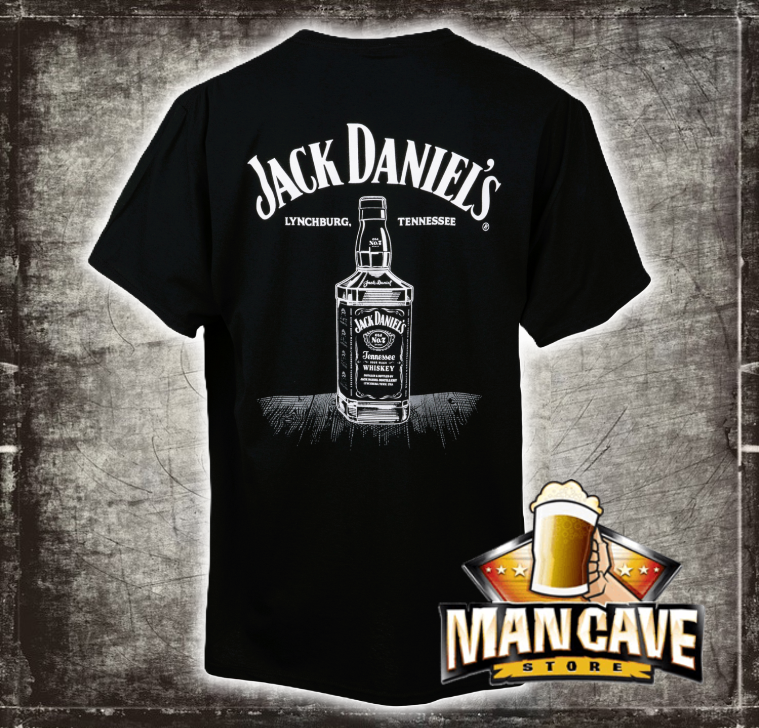 Jack Daniel’s Line Art Bottle T‑Shirt