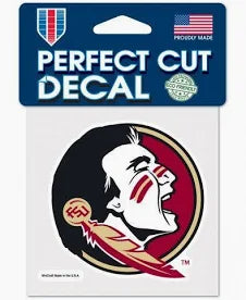 Florida State Seminoles Perfect Cut Color Decal 4" X 4"