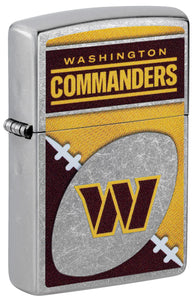 Washington Commanders Football Chrome Zippo Lighter