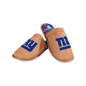 New York Giants Brown Suede Slippers