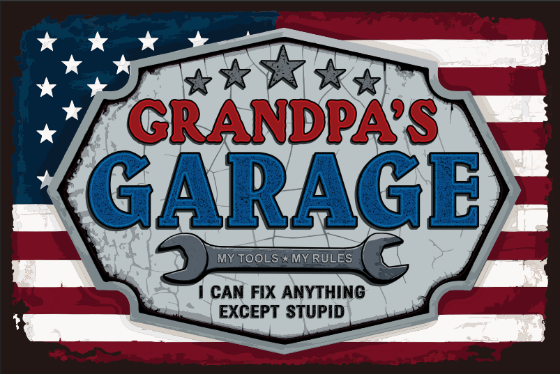 GranDad's Garage USA Flag