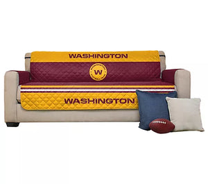 Washington Commanders Quilted Sofa Protector