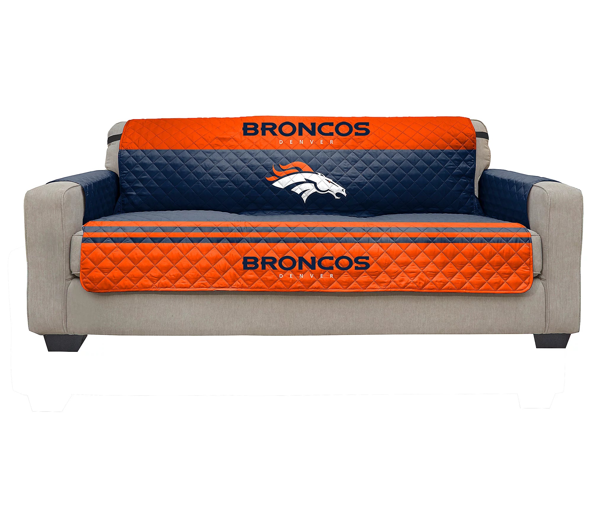 Denver Broncos Quilted Sofa Protector
