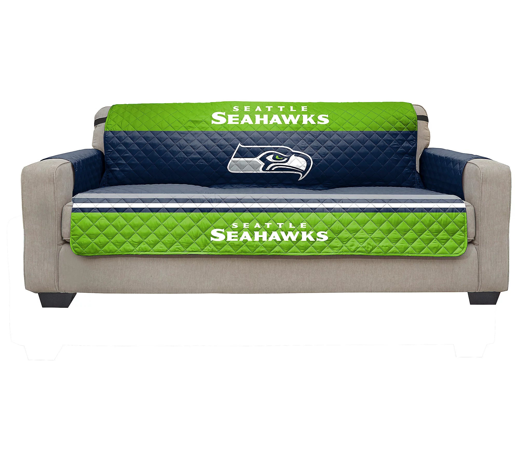 Seattle Seahawks Quilted Sofa Protector