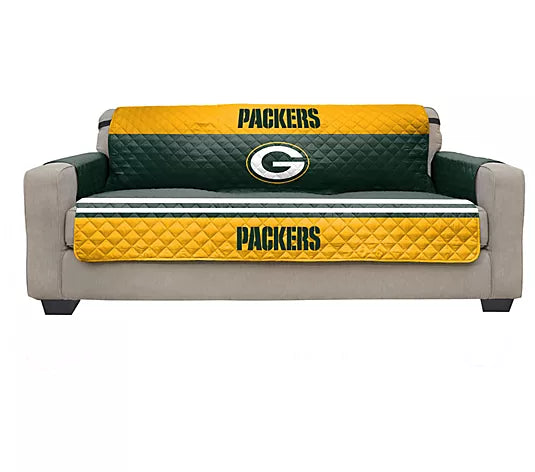 Green Bay Packers Quilted Sofa Protector