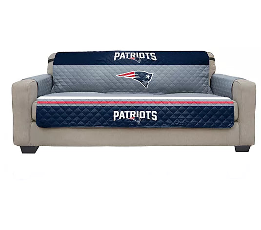 New England Patriots Quilted Sofa Protector