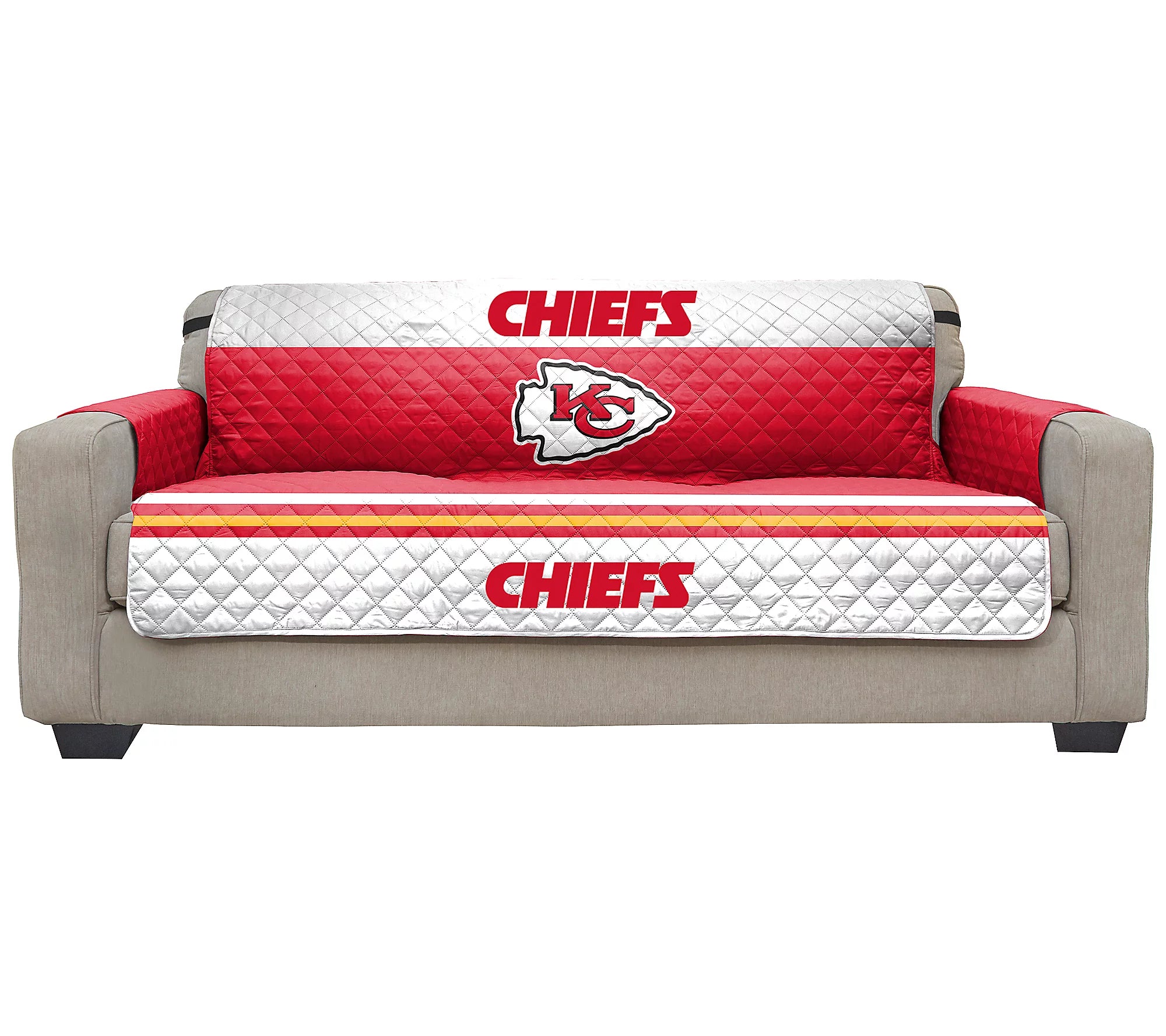 Kansas City Chiefs Quilted Sofa Protector