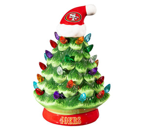 San Francisco 49ers LED Ceramic Christmas Tree - 4