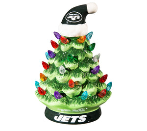 New York Jets LED Ceramic Christmas Tree - 4