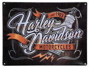 HDL-15532-TIN SIGN : SPARK PLUG TIN SIGN