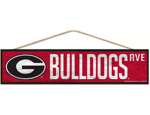 Georgia Bulldogs Avenue Rope Signs 4x17