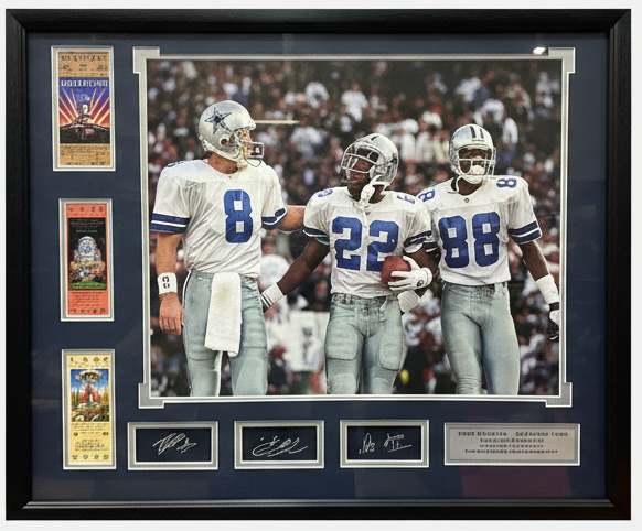 Dallas Cowboys Troy Aikman Emmitt Smith Michael Irvin Large Frames