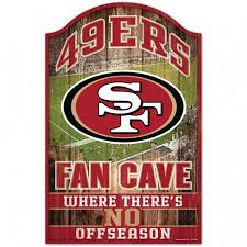 San Francisco 49ers Fancave Signs 8 x 17