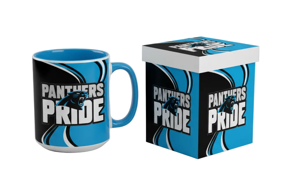 Carolina Panthers 14oz Ceramic Mug with Matching Box