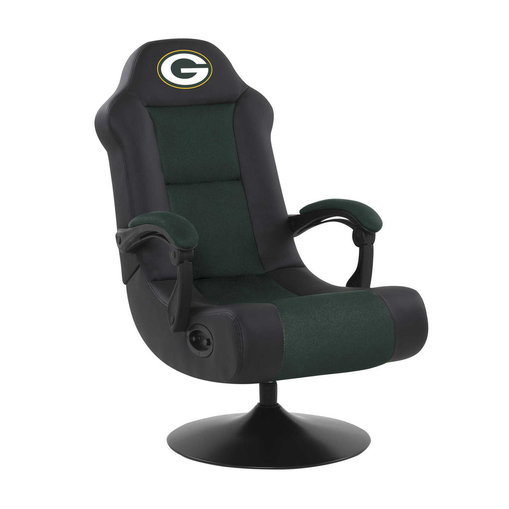 Green Bay Packers Ultra Gaming Chair With Bluetooth Speaker