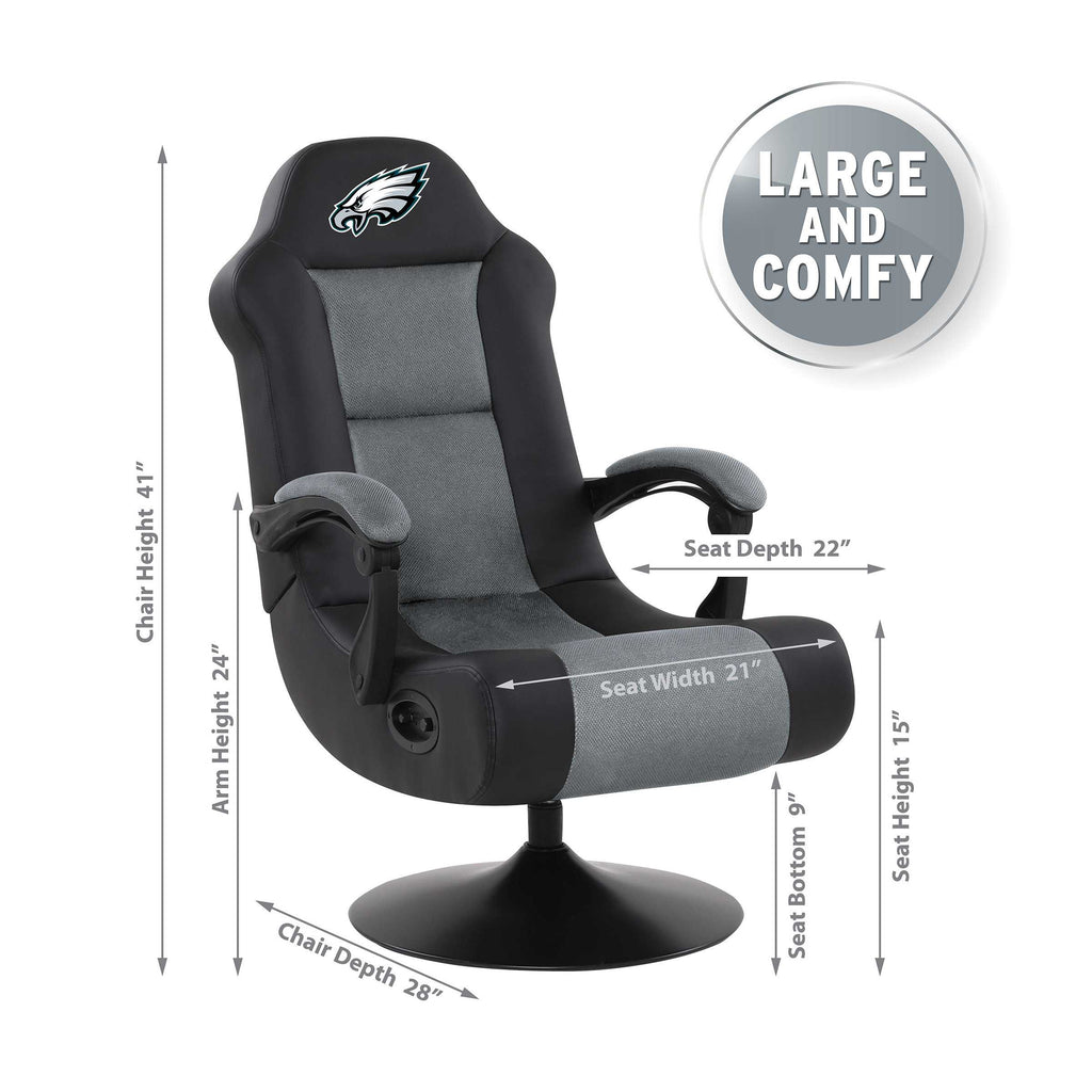 Philadelphia Eagles Ultra Gaming Chair With Bluetooth Speaker