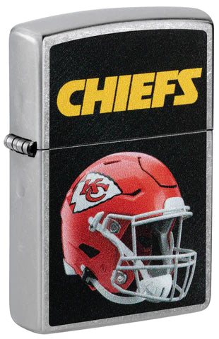 Kansas City Chiefs Helmet Street Chrome Pocket Zippo Lighter