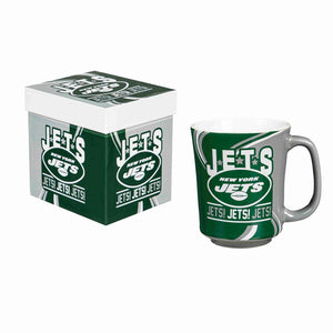 New York Jets 14oz Ceramic Mug with Matching Box