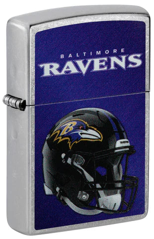 Baltimore Ravens Helmet Street Chrome Pocket Zippo Lighter