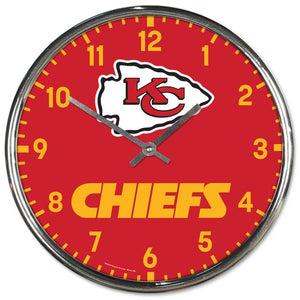 Kansas City Chiefs Chrome Clocks