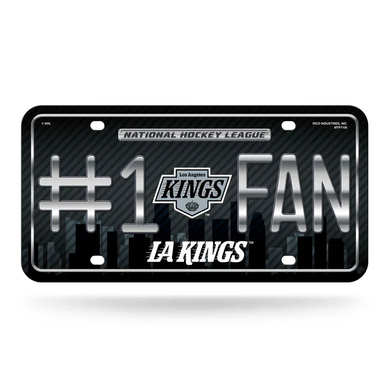 Los Angeles Kings #1 Fan Metal Car Tag