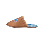 Detroit Lions Brown Suede Slippers
