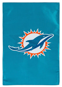 Miami Dolphins Applique Garden Flags