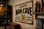 Personalized Mancave Metal Sign – Good Times Cold Beer Custom Bar Decor