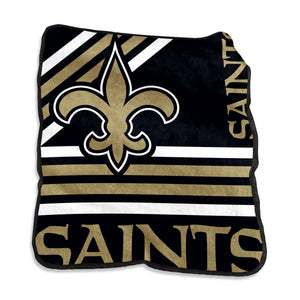 New Orleans Saints Raschel Throw Blanket
