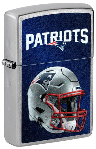 New England Patriots Helmet Street Chrome Pocket Zippo Lighter