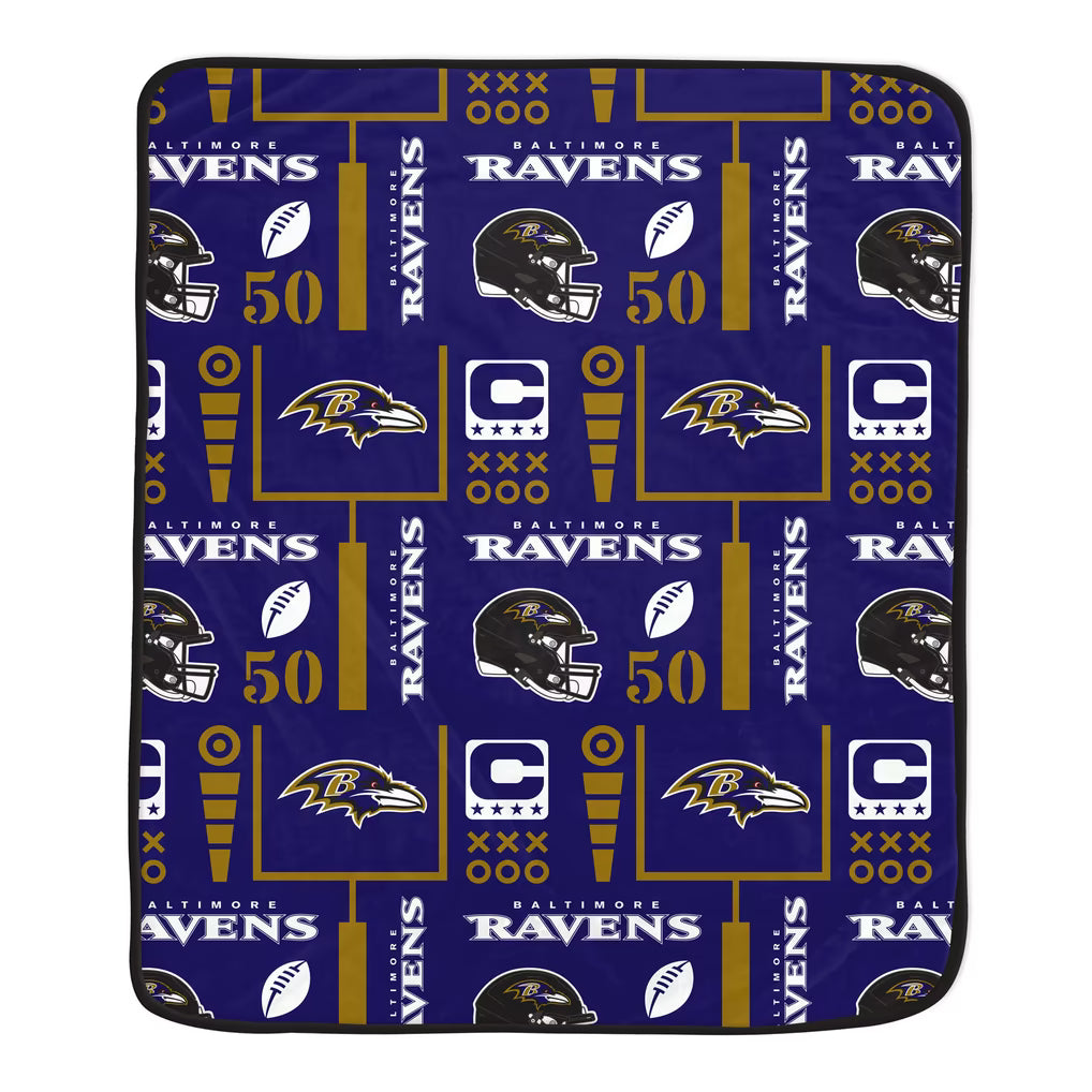 Baltimore Ravens Team Spirit Super Soft Plush Throw Blanket – 60" x 70"