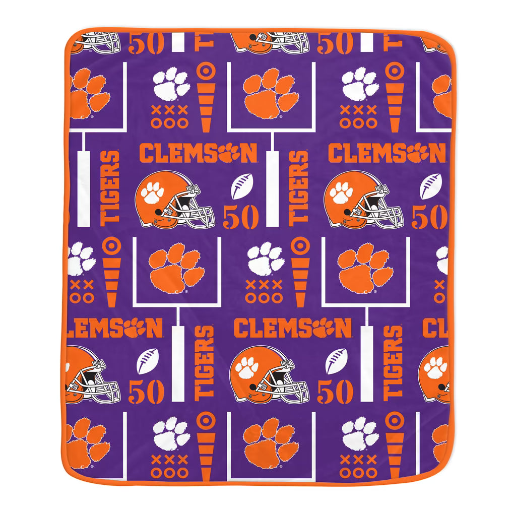 Clemson Tigers Team Spirit Super Soft Plush Throw Blanket – 60" x 70"