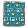 Miami Dolphins Team Spirit Super Soft Plush Throw Blanket – 60
