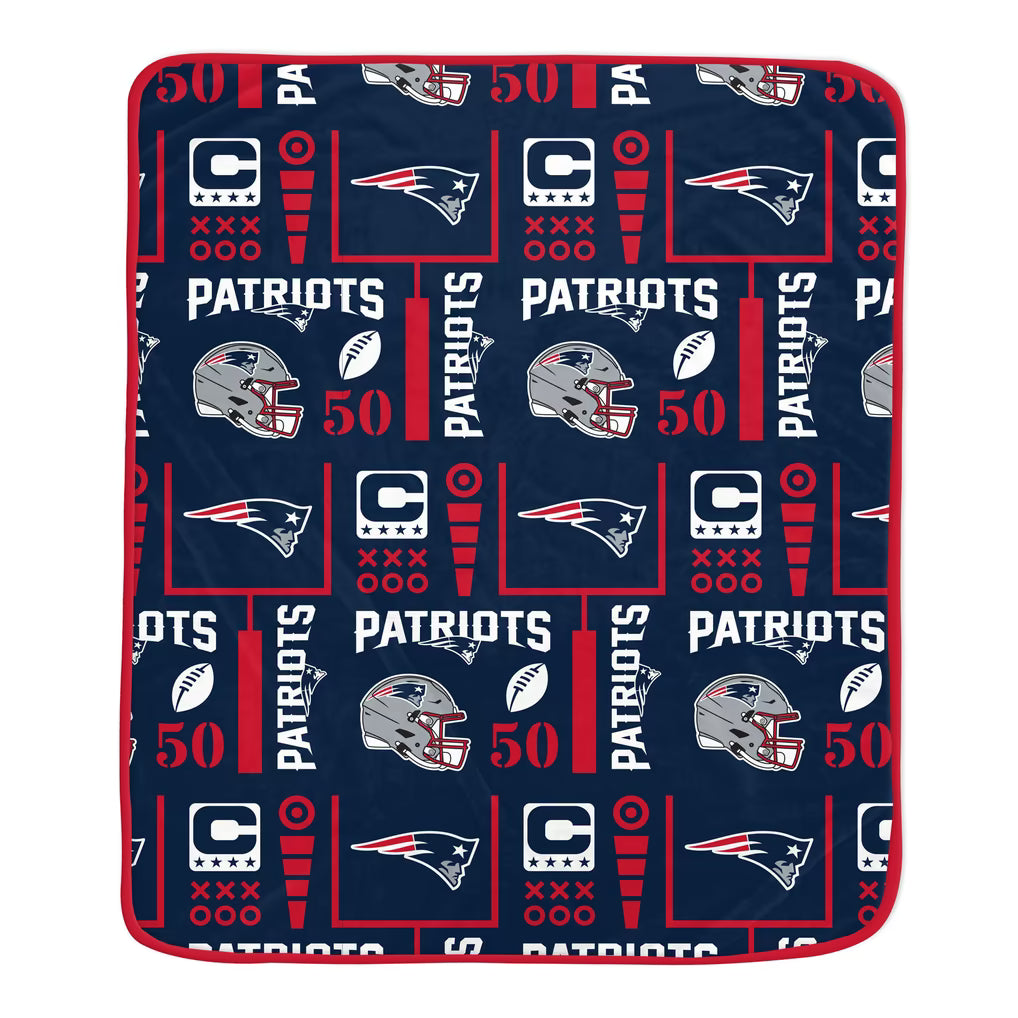 New England Patriots Team Spirit Super Soft Plush Throw Blanket – 60" x 70"