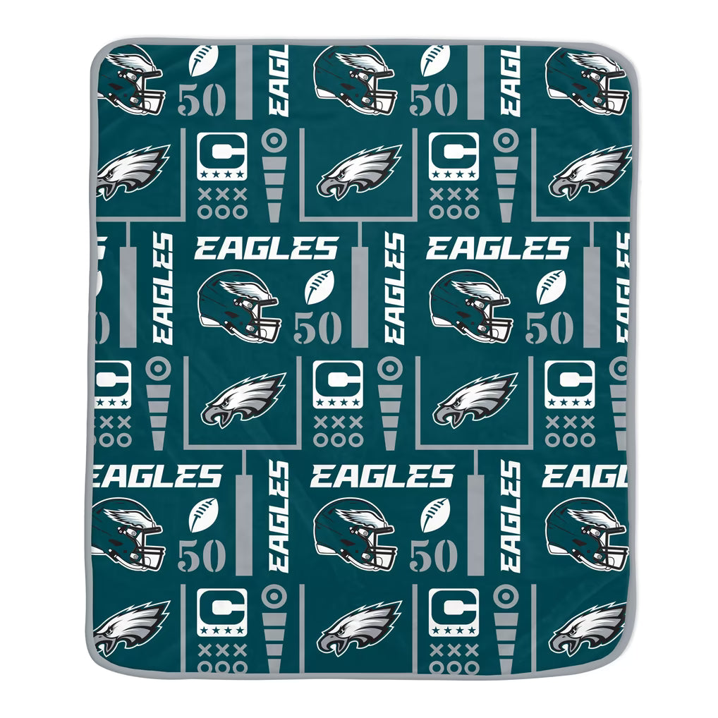Philadelphia Eagles Team Spirit Super Soft Plush Throw Blanket – 60" x 70"