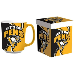 Pittsburgh Penguins 14oz Ceramic Mug with Matching Box