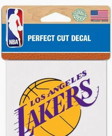 Los Angeles Lakers Perfect Cut Color Decal 4