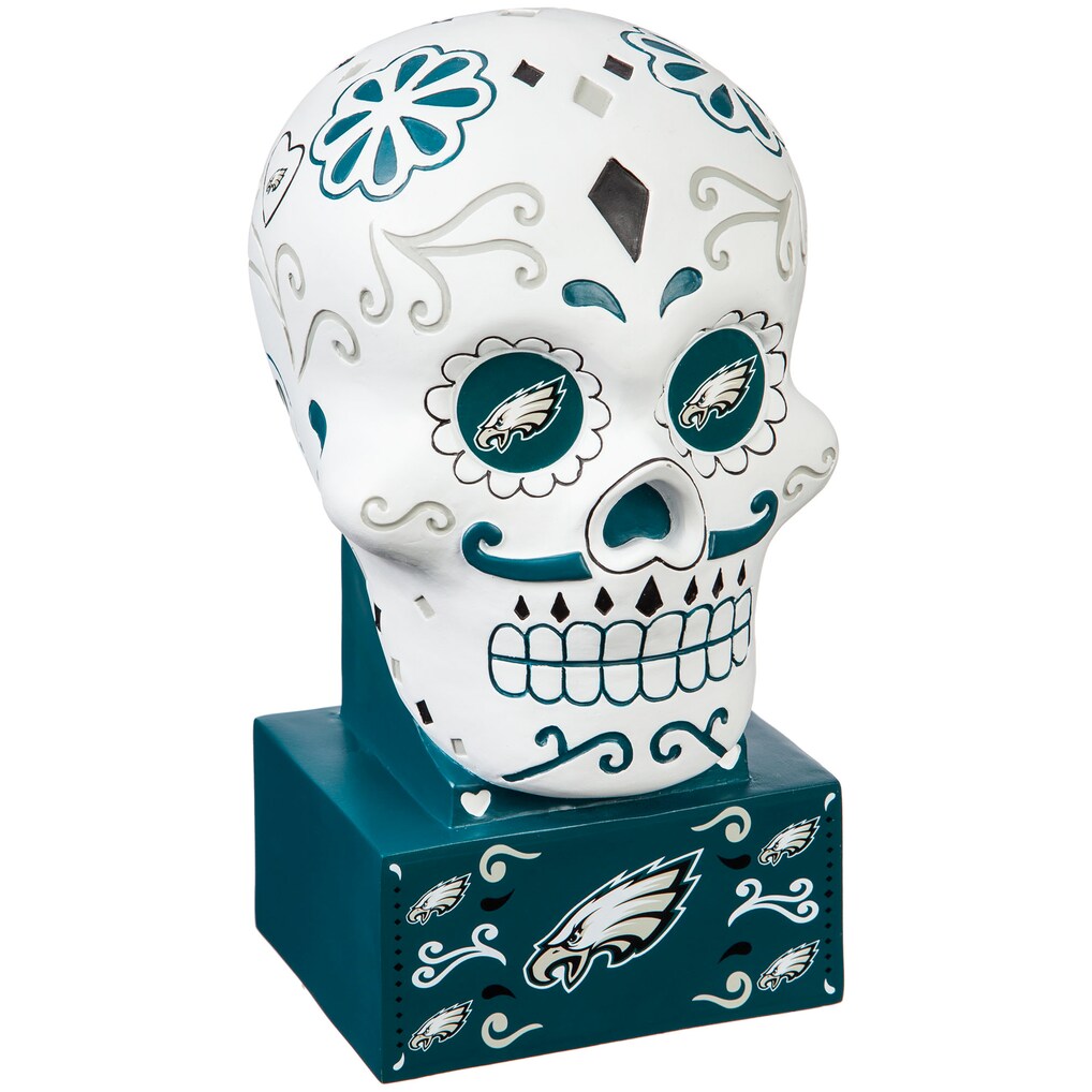 Philadelphia Eagles Sugar Skull Statue