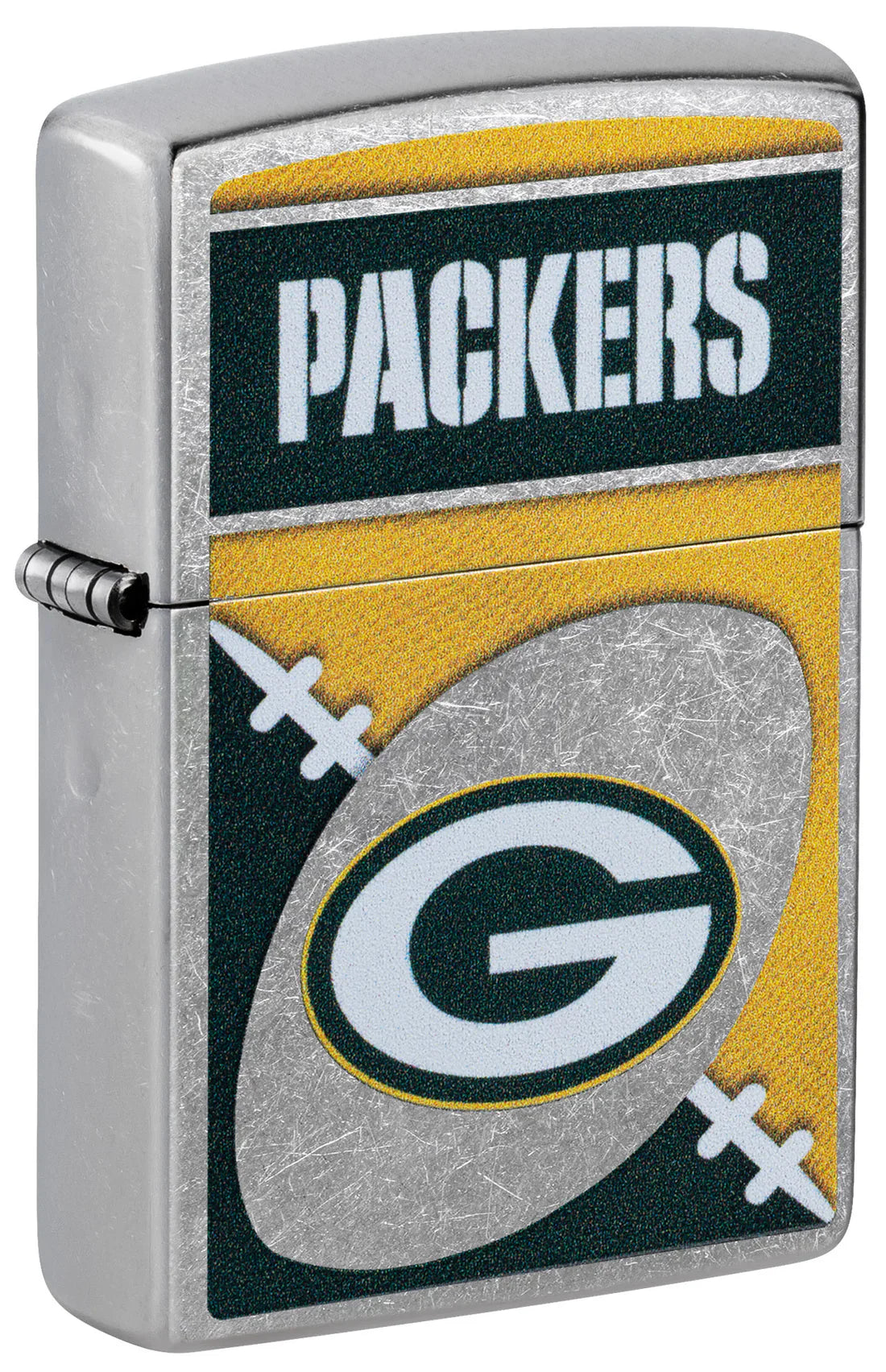 Green Bay Packers Football Chrome Zippo Lighter