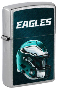 Philadelphia Eagles Helmet Street Chrome Pocket Zippo Lighter