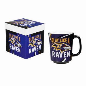 Baltimore Ravens 14oz Ceramic Mug with Matching Box
