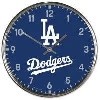 Los Angeles Dodgers Chrome Clocks