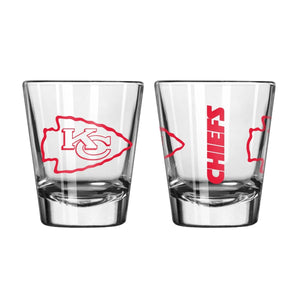 Kansas City Chiefs Sports Clear Shot Glass