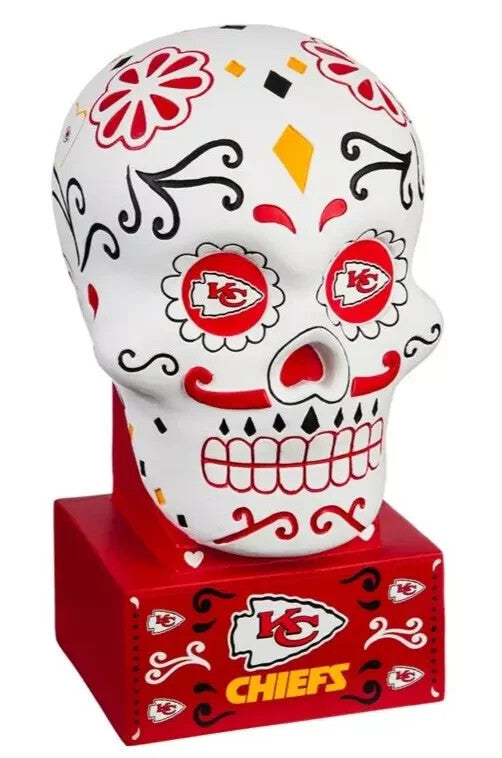 Kansas City Chiefs Sugar Skull Statue